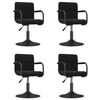 3087916 vidaXL Swivel Dining Chairs 4 pcs Black Velvet (2x334614) - Untranslated