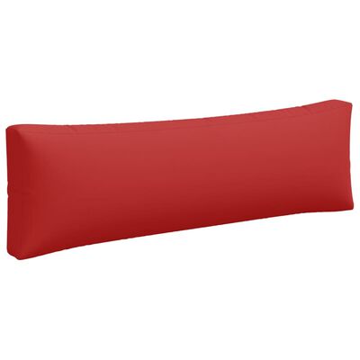 vidaXL وسائد أريكة طبليات 3 قطع أحمر