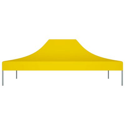 vidaXL سقف خيمة حفلات 4×3 م أصفر 270 جم/م²