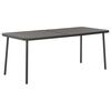 vidaXL طاولة حديقة رمادي غامق 180&times;83&times;72 سم فولاذ