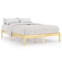 vidaXL إطار سرير خشب صنوبر صلب 140×200 سم