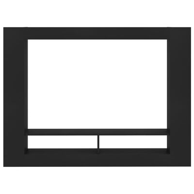 vidaXL خزانة تلفزيون أسود 152×22×113 سم خشب حبيبي