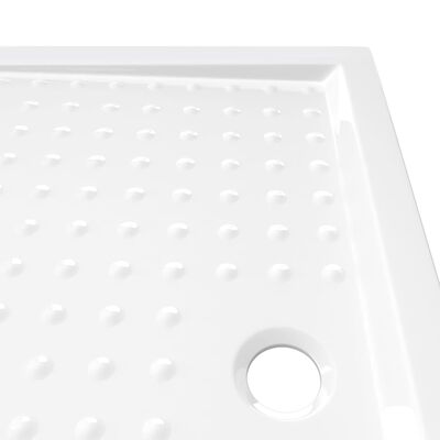 vidaXL صينية قاعدة دش مع نقاط أبيض 70×100×4 سم ABS