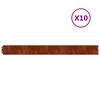 vidaXL سياجات عشب 10 ق 103x10 سم فولاذ كورتن مرن