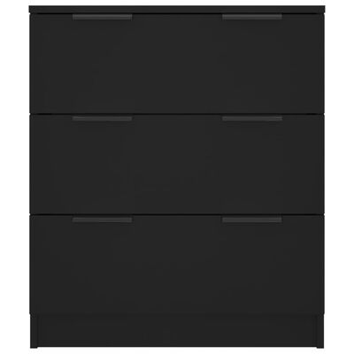 vidaXL خزانة جانبية 60x30x70 سم خشب صناعي أسود