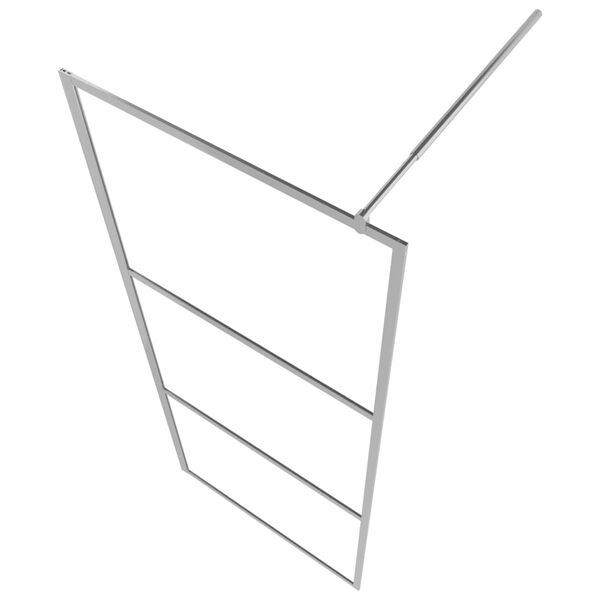 vidaXL حائط حمام مع زجاج ESG مصنفر كامل 115×195 سم