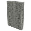 vidaXL جدار جابيون مع أغطية فولاذ مجلفن 100&times;20&times;150 سم