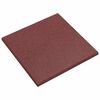 vidaXL بلاط حماية من السقوط 24 قطعة أحمر 50 x 50 cm مطاط
