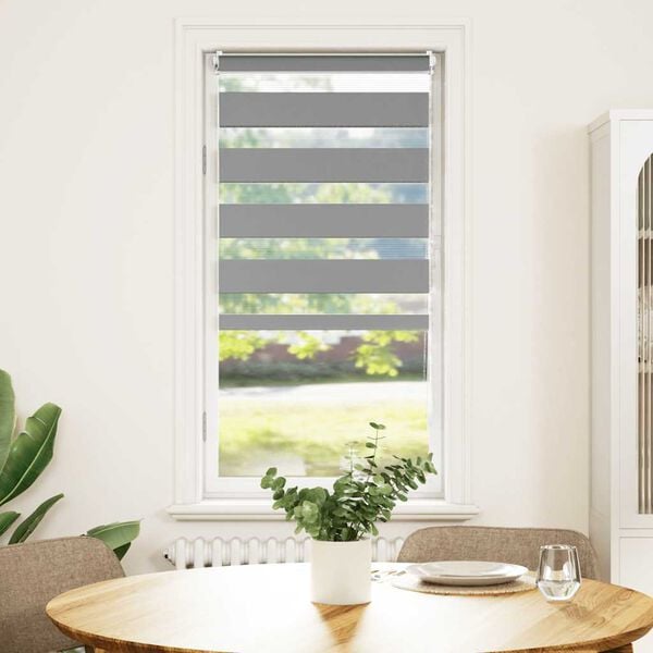 vidaXL ستارة زيبرا 80&times;150 سم رمادي