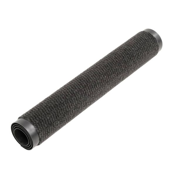 vidaXL سجادة مكافحة الأتربة مستطيلة خصل وبر 60×90 سم لون أسود