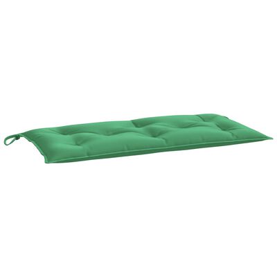 vidaXL وسادة مقعد حديقة أخضر 100×50×7 سم قماش