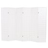 vidaXL مقسم غرفة قابل للطي 6 ألواح على الطراز الياباني 170x240 سم أبيض vidaXL