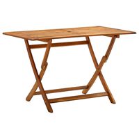 vidaXL طاولة حديقة قابلة للطي 120×70×75 سم خشب أكاسيا صلب