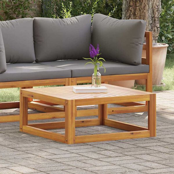 vidaXL طاولة قهوة 68×68×29 سم خشب سنط صلب