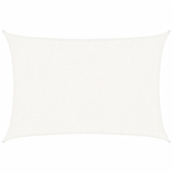 vidaXL مظلة شراعية 160 جم/م&sup2; أبيض 2&times;2.5 م HDPE