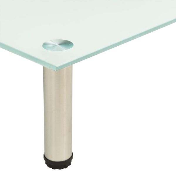 vidaXL حامل تلفزيون بلوري 80×35×17 سم زجاج مقسّى