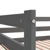 vidaXL سرير نهاري قابل للسحب خشب صنوبر صلب رمادي 2&times;(90&times;200) سم