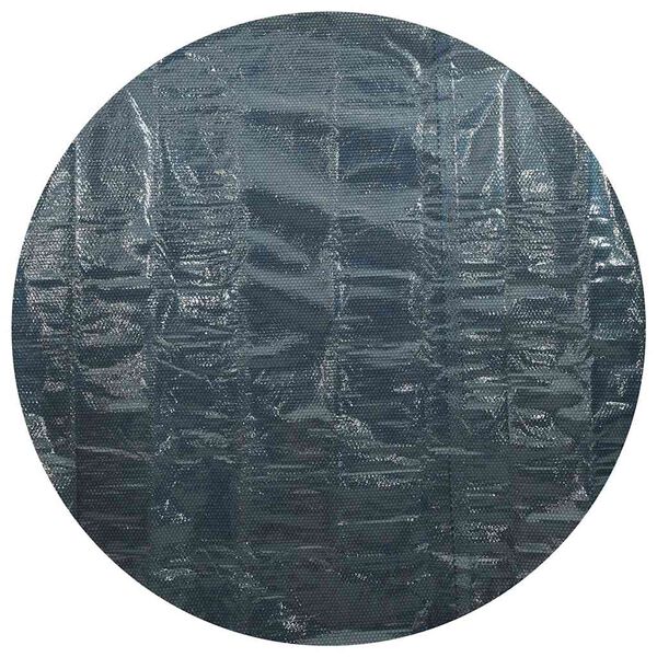 vidaXL لوح حمام سباحة شمسي بولي إيثيلين PE عائم 381 سم أسود وأزرق