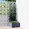 vidaXL حديقة أزرق رمادي 40 x 40 x 121.5 cm