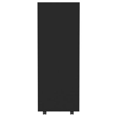 vidaXL دولاب ملابس أسود 80×40×110 سم خشب صناعي