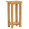 vidaXL طاولة جانبية 27&times;24&times;55 سم خشب بلوط صلب