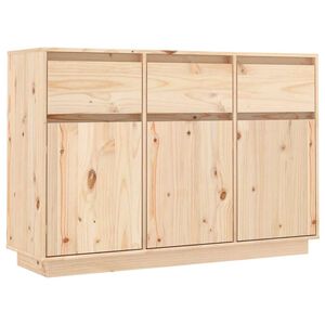 vidaXL خزانة جانبية 75x34x110 سم خشب صنوبر صلب