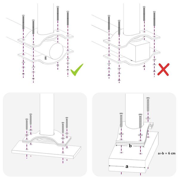 vidaXL مظلة فناء جانبية قابلة للسحب 100×300 سم بني
