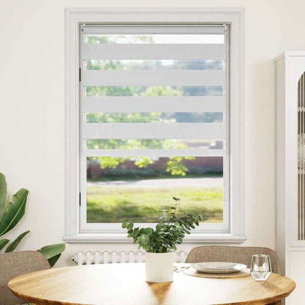 vidaXL ستارة زيبرا 100&times;175 سم أبيض