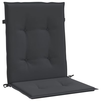 vidaXL وسائد كرسي حديقة 2 ق أسود 100×50×3 سم