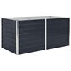 vidaXL حوض حديقة مرتفع 160&times;80&times;45 سم فولاذ مجلفن أنثراسيت