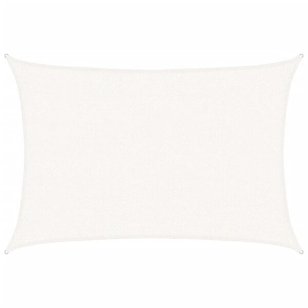 vidaXL مظلة شراعية 160 جم/م&sup2; أبيض 2.5&times;3.5 م HDPE