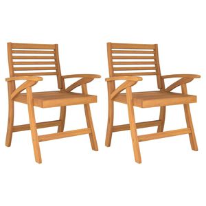vidaXL كراسي حديقة 2 ق 87x58x58 سم خشب أكاسيا صلب