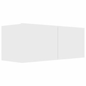 vidaXL خزانة تلفزيون أبيض 80&times;30&times;30 سم خشب صناعي