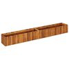 vidaXL حوض حديقة مرتفع 200&times;30&times;25 سم خشب أكاسيا صلب