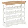 vidaXL خزانة نبيذ أبيض 70&times;22.5&times;70.5 سم خشب MDF
