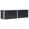 vidaXL حوض حديقة مرتفع أنثراسيت 160&times;40&times;45 سم فولاذ مجلفن