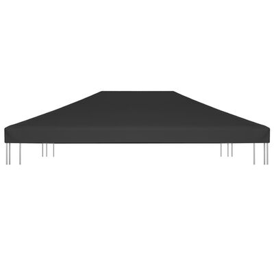 vidaXL غطاء جازيبو علوي 270 جرام/م² 4×3 م أسود