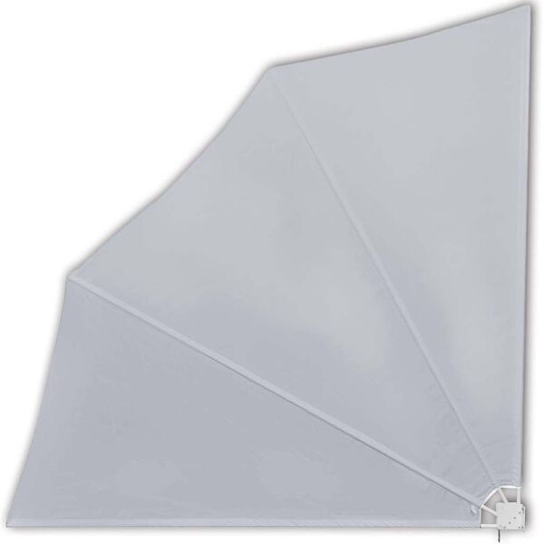 vidaXL مظلة شرفة جانبية قابلة للطي رمادي 140&times;140 سم