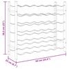 vidaXL حامل نبيذ يتسع لـ 36 قارورة حديد أسود