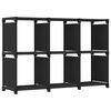 322606 vidaXL 6-Cube Display Shelf Black 103x30x72,5 cm Fabric - Untranslated