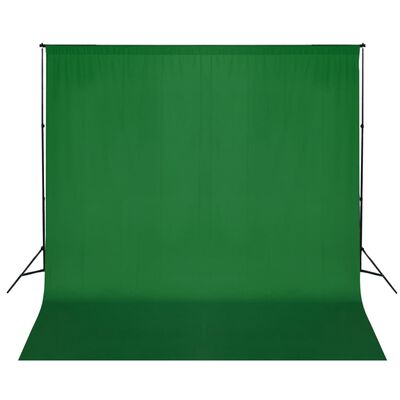 vidaXL نظام دعم خلفية التصوير 600×300 سم أخضر