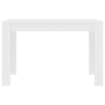 vidaXL طاولة طعام أبيض 120×60×76 سم خشب مضغوط