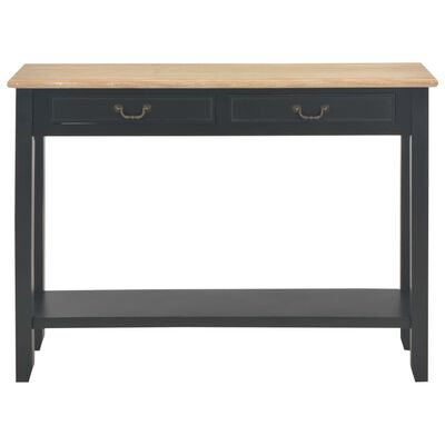 vidaXL طاولة كونسول أسود 110×35×80 سم خشب