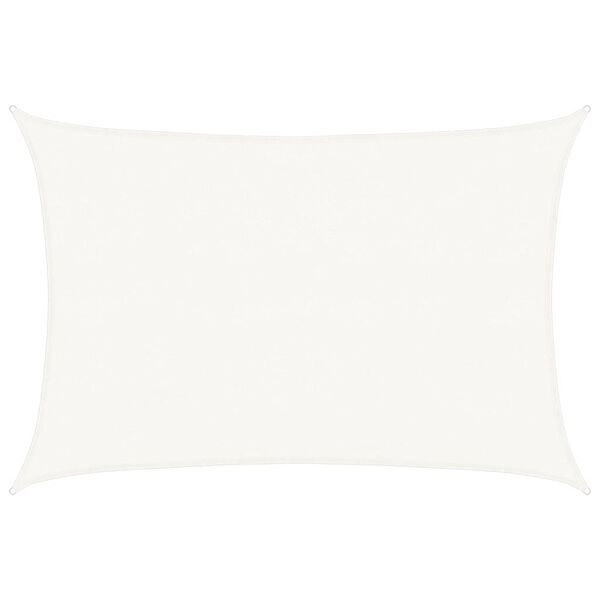 vidaXL مظلة شراعية HDPE مستطيلة 4&times;6 م أبيض