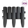 vidaXL حواف عشب 36 ق أنثراسيت 10م بولي بروبيلين (PP)