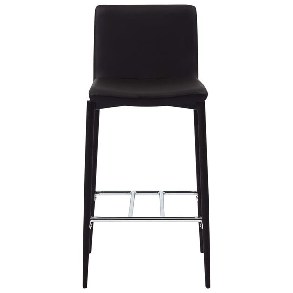 vidaXL كراسي بار 2 ق جلد صناعي بني