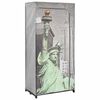 282461 vidaXL Wardrobe New York 75x45x160 cm Fabric - Untranslated