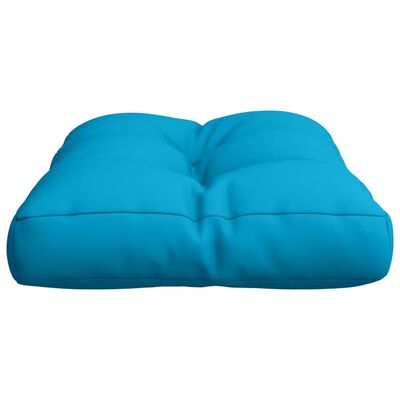 vidaXL وسادة أريكة طبليات أزرق 50×40×10 سم