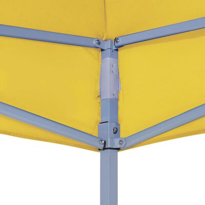 vidaXL سقف خيمة حفلات 3×3 م أصفر 270 جم/م²