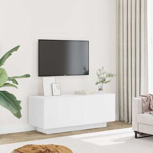 804436 vidaXL خزانة تلفزيون أبيض 100&times;35&times;40 سم خشب صناعي